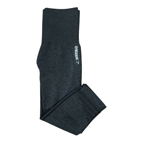Gymshark DRY - Moisture Management High Rise Cropped Leggings Dark Gray Small - Picture 8 of 12